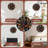 Halloween cat clock with pumpkins