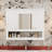 Wall-Mount Mirror Cabinet with Open Shelf