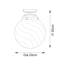 Waldport Glass Semi Flush Mount