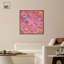 Art mural Maximalist sous-sol en toile rose par Art Remedy-104334613-104334620