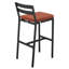 Tabouret de bar Chelsea avec structure en aluminium thermolaqué et coussin amovible-105653552