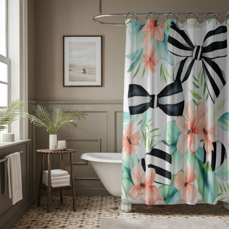 Rideau de douche standard 1 pièce Elegant, H 74 po x l 35 po