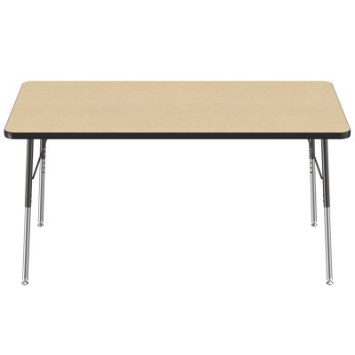 Rectangle T-Mold Adjustable Height Activity Table