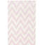 Tapis ivoire / rose en laine et coton à tissage plat Bogner-1576942115