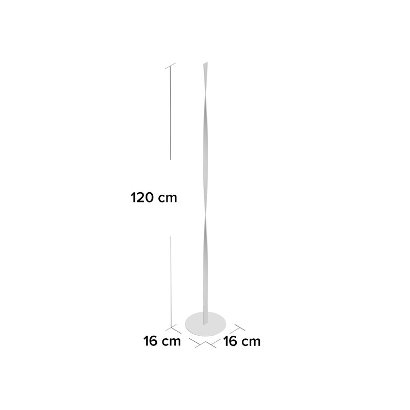 LED Twist 120cm Floor Lamp