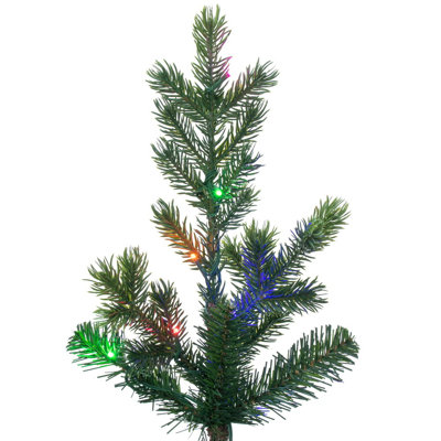 Eagle Fraser Fir Artificial Pre-Lit Christmas Tree with 700 LED Color Changing 3mm Low Voltage 6 Function Wide Angle Coaxial Lights