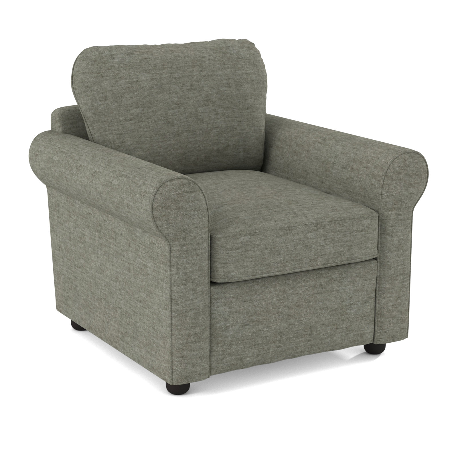 Warrington Armchair, Nave Metal Performance Distressed Velvet