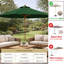 Auvent de remplacement pour parasol 9 po-196092351