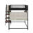 Full Size Loft Metal Bed With Built-In Charging Station And LED Light-1575997005