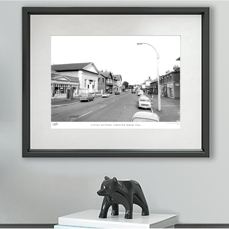 Little Sutton, Chester Road 1966 - Single Picture Frame Print, 60cm H x 80cm W x 2.3cm D