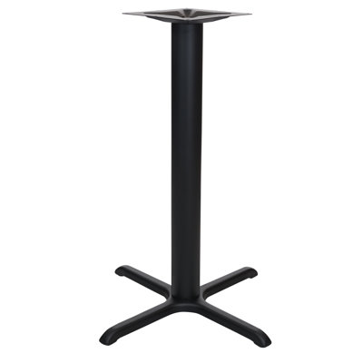 STB noir 30 x 30 po à hauteur de la barre intérieure de la table avec 4 boulons