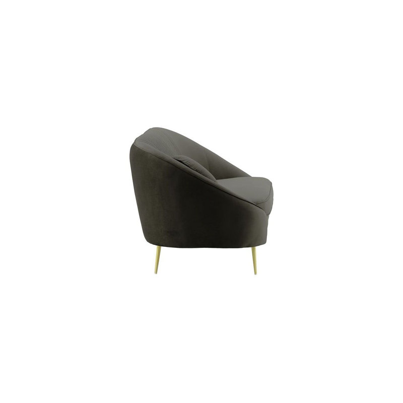 Avlynn 2 Seater Velvet Sofa, Grey