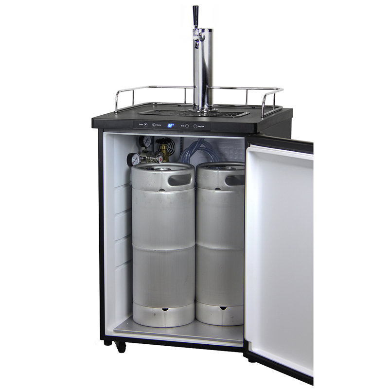 Kegco Single Tap Black Digital Kegerator