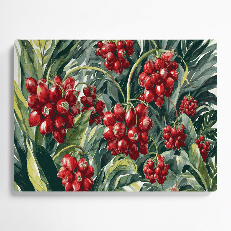 Art mural en métal «Fruit guarana», H 12 po x l 18 po