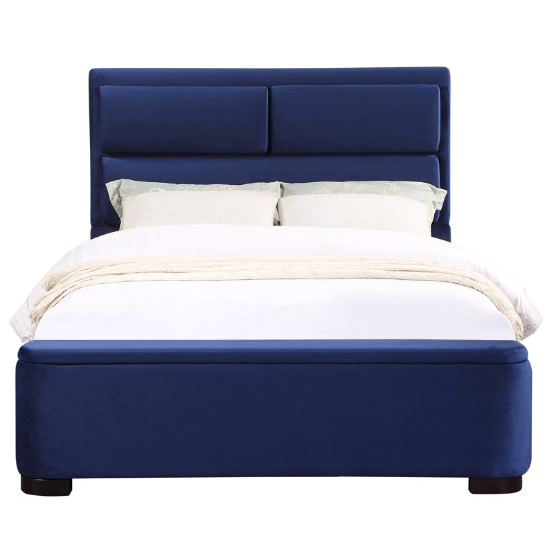 Demicah Upholstered Standard Bed, Full, Gray