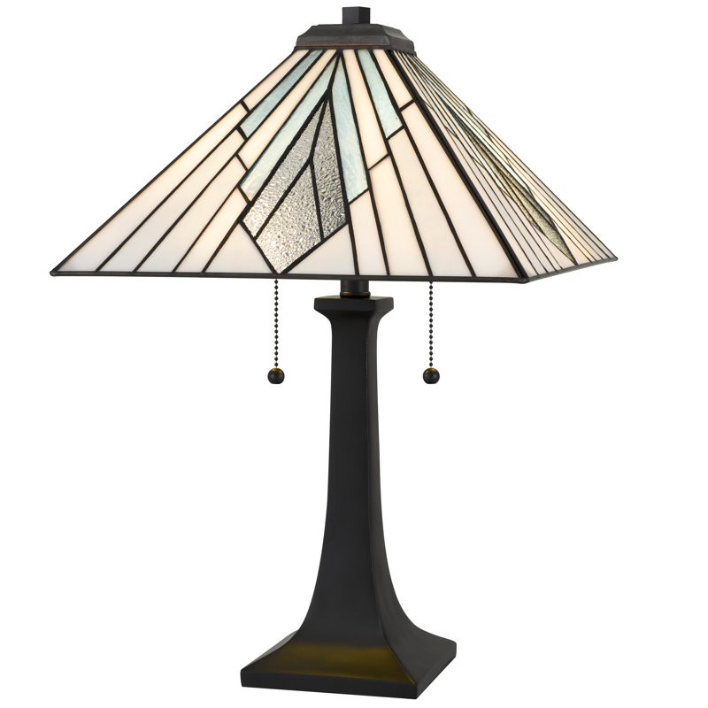 Duvane 2-Light Matte Black Table Lamp