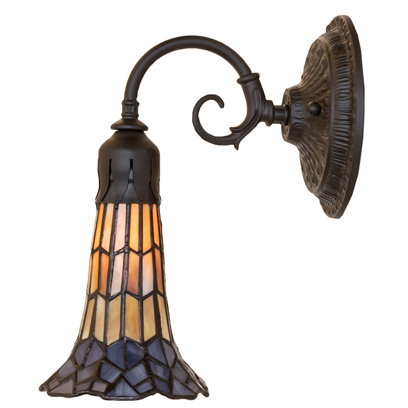 Gazon 1 - Light Armed Sconce, Amber/Purple