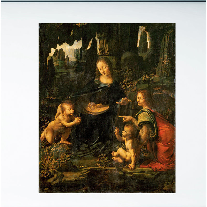 Virgin Of The Rocks [Paris] by Leonardo Da Vinci - Wrapped Canvas Print, 127cm H x 101cm W