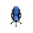 Gaming Office Chair With Comfortable Padded Seat, Black And Blue Faux Leather, Five - Wheels, And Adjustable Height For Work Modern In Color,