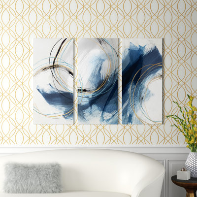 Detour by Isabelle Z - 3 Piece Wrapped Canvas Painting