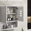 Style Bathroom Cabinet, Wall Mounted In White With Versatile Storage Shelf Cabinet - Style, Extra Storage,