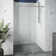Elan E-Class 60-64" W x 76" H Sliding Frameless Shower Door with 3/8" Clear Glass
