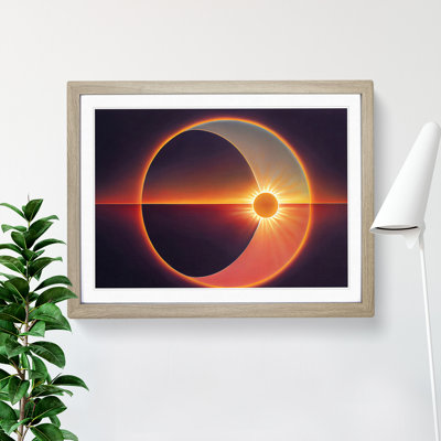 Abstract Sunset Sun Vol.4 - Framed Print