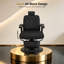 Fauteuil de barbier hydraulique vintage robuste et inclinable, pivotant à 360°, avec support pour sèche-cheveux