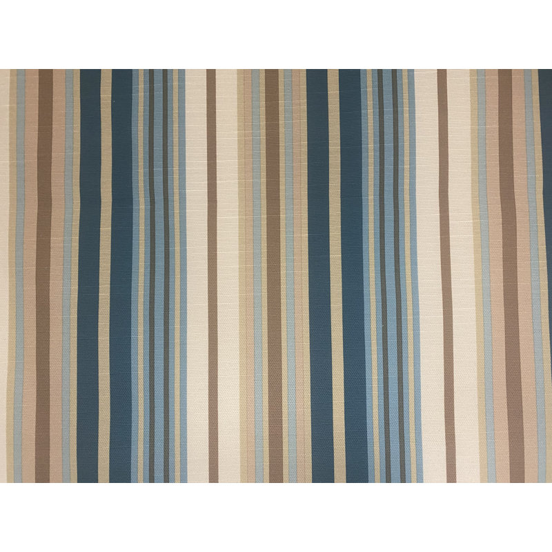 Leeman Cotton Blend Striped Shower Curtain