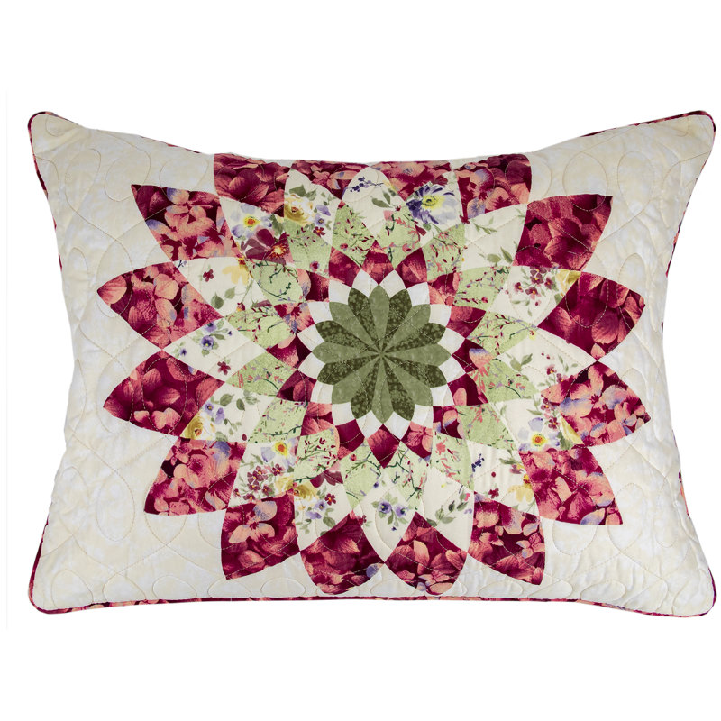Springfield Dahlia Floral Cotton Polyester Standard Sham