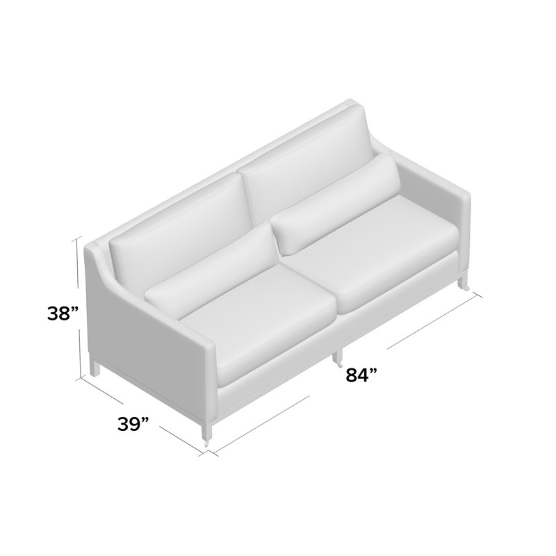 Chelsea Sofa, 84" W, Grayson Coal