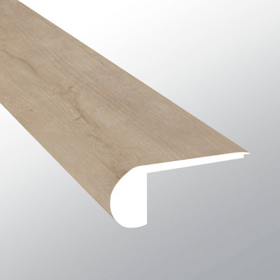 Wilshire 0.75 in. T x 94 in. L x 2.75 in. W Luxury Vinyl Flooring Trim Flush Stair Nose Molding