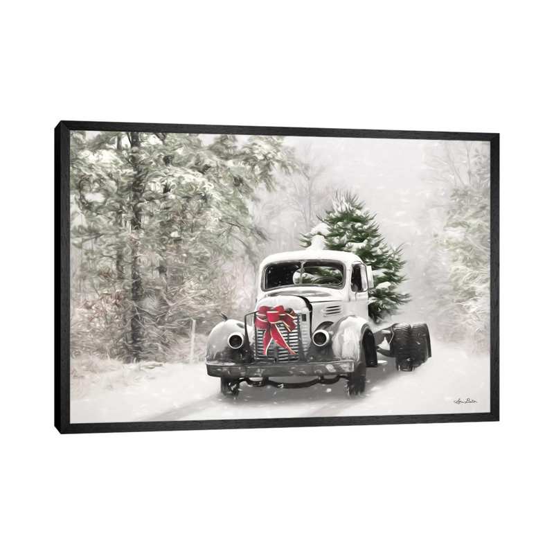 The Christmas Centerpiece by Lori Deiter - Print on Canvas, 66.04 cm H x 45.72 cm W, Black Framed