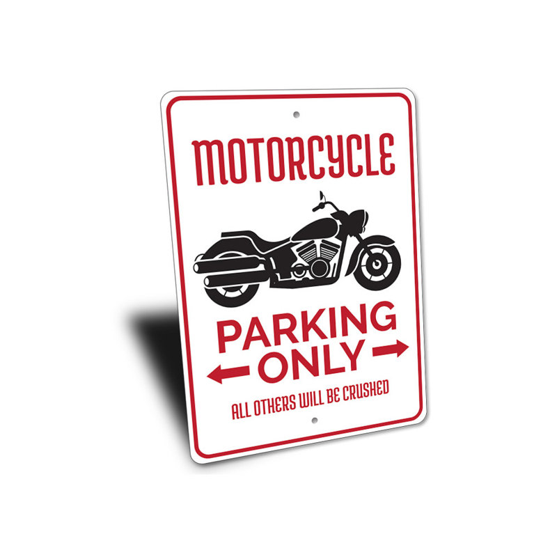 Plaque de motocyclette en aluminium, H 18 po x l 12 po x P 0,06 po