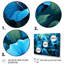 «Blue Morning Glory Blossom Burst - Morning Glory», art mural 5 pièces-1254609042