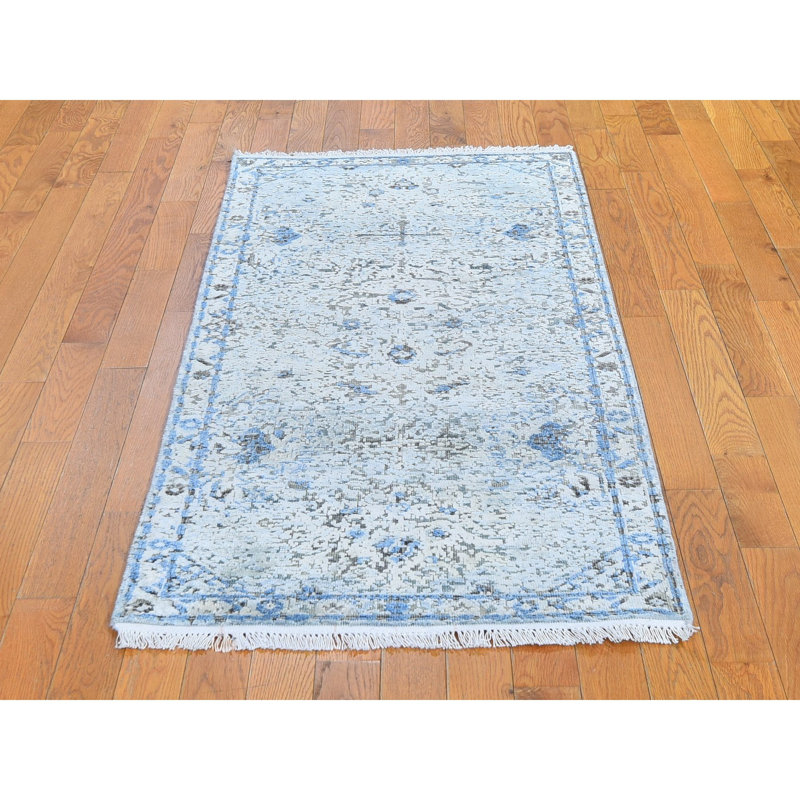 Corentin One-of-a-Kind 2'6" X 6' Runner Area Rug in Blue