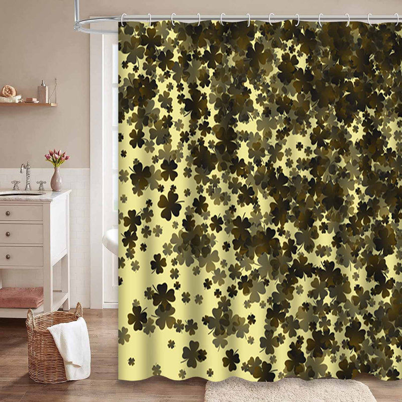 Rideau de douche Clover Confetti, L 72 po x l 78 po