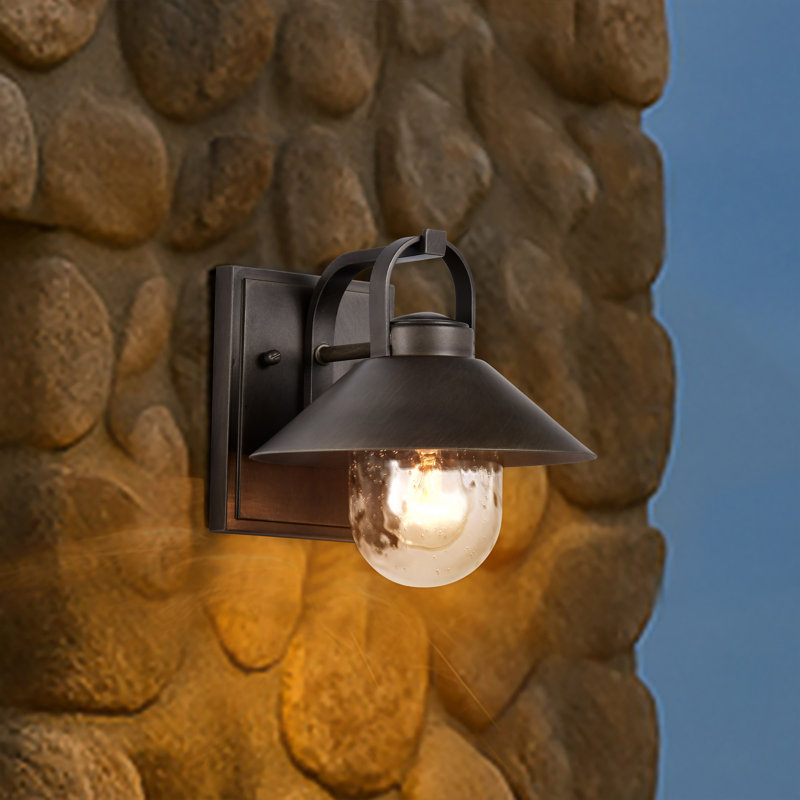 Andren Medium Outdoor Wall Light, Bronze, 8.13'' H x 8'' W x 9'' D, Bronze