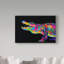 « alligator on black », reproduction d’impression sur toile tendue-31881624