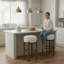 Tabourets de bar rembourrés Ragio Mid-Century-119637006