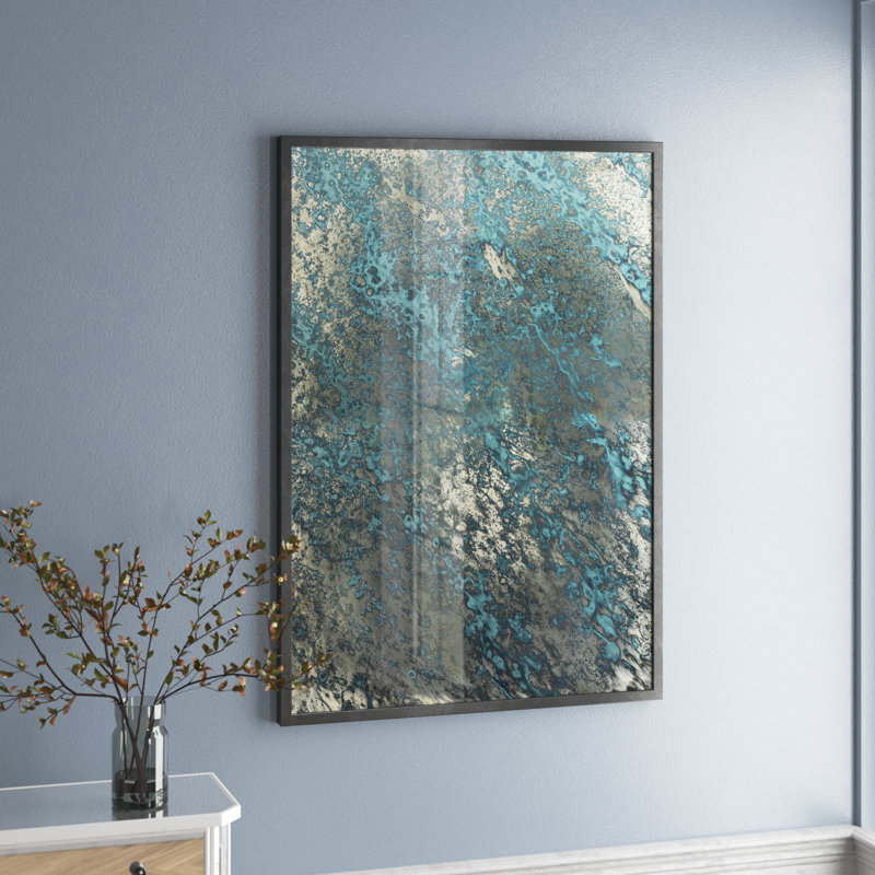 Miroir Heidi en fer noir mat