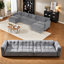 Canapés modulaires en chenille de qualité supérieure, canapé modulaire gris moderne pour les salons spacieux