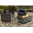 Lsi Fully Assembled 2 Person Seating Group With  Sunbrella Cushions And Rectangle Concrete Firepit-1314955785