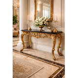 Rosia 62'' W Marble Console Table
