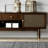 American style black walnut TV stand