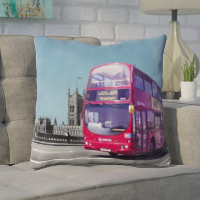 Microsuede Reversible Throw Pillow