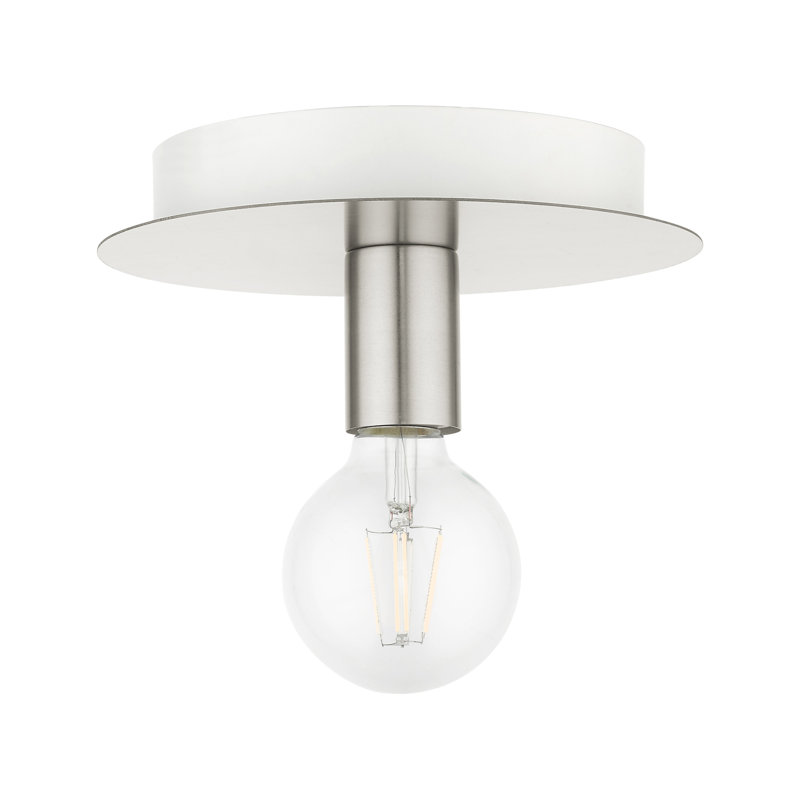 Plafonnier encastré 8 lumières Alcalde, Nickel brossé
