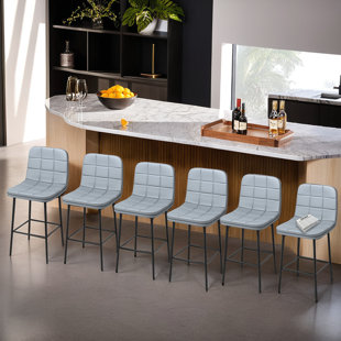 Ensemble de 6 tabourets de bar à hauteur de comptoir Modern