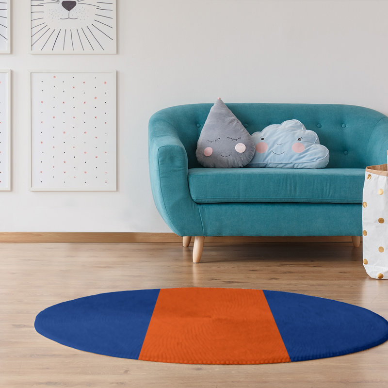 Chenille Indoor Rug, Round 5'