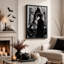 Art mural sur toile noir et blanc-1628413421